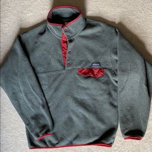 Red/ Grey Med Patagonia Synchilla Fleece